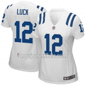 Camiseta Mujer NFL Indianapolis Colts Andrew Luck 12 Nike Blanco 